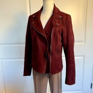 Kut from the Kloth suede moto jacket women’s medium